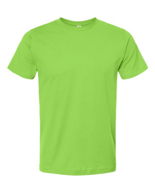 Tultex Unisex Fine Jersey T-Shirt - Lime Front