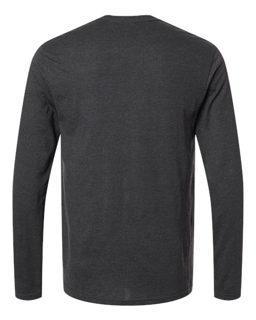 Unisex Softstyle® Long Sleeve T-Shirt - Heather Dark Grey Back