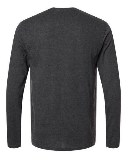 Unisex Softstyle® Long Sleeve T-Shirt - Heather Dark Grey Back