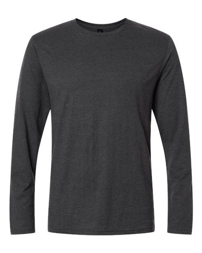 Gildan Unisex Softstyle® Long Sleeve T-Shirt - Heather Dark Grey Front