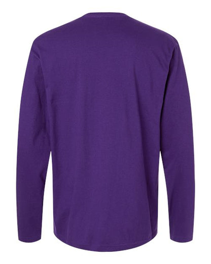 Unisex Softstyle® Long Sleeve T-Shirt - Purple Back
