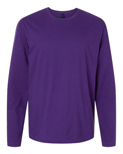 Unisex Softstyle® Long Sleeve T-Shirt - Purple Front
