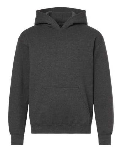 Youth Heavy Blend™ Hooded Sweatshirt - Fan Charcoal Heather Front