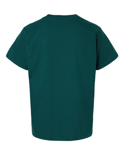 Youth Softstyle® T-Shirt - Fan Marine Green Back