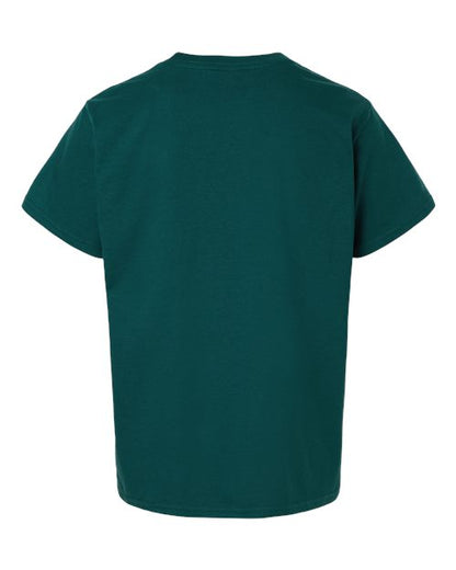 Youth Softstyle® T-Shirt - Fan Marine Green Back