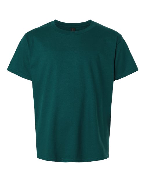 Youth Softstyle® T-Shirt - Fan Marine Green Front