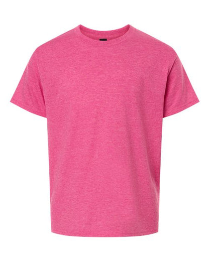 Gildan Youth Softstyle® T-Shirt - Heather Heliconia Front