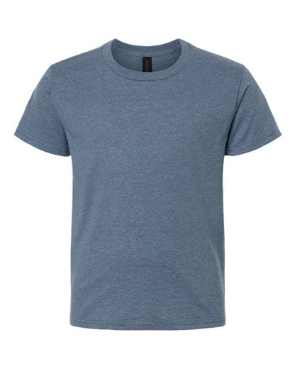 Gildan Youth Softstyle® T-Shirt - Heather Indigo Front