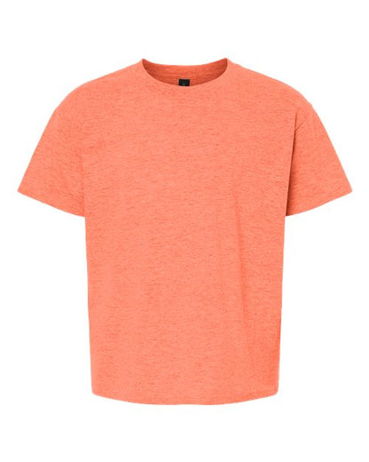 Gildan Youth Softstyle® T-Shirt - Heather Orange Front