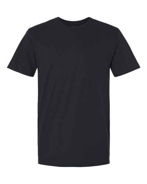 Unisex Softstyle® Plasma Print T-Shirt - Black Front