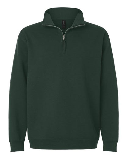 Gildan Unisex Heavy Blend™ Quarter-Zip Sweatshirt - Forest Front