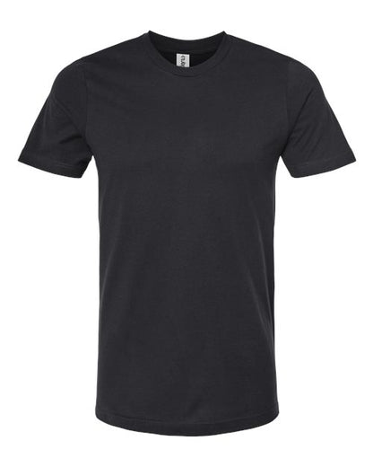 Tultex Unisex Combed CVC T-Shirt - Solid Black Front