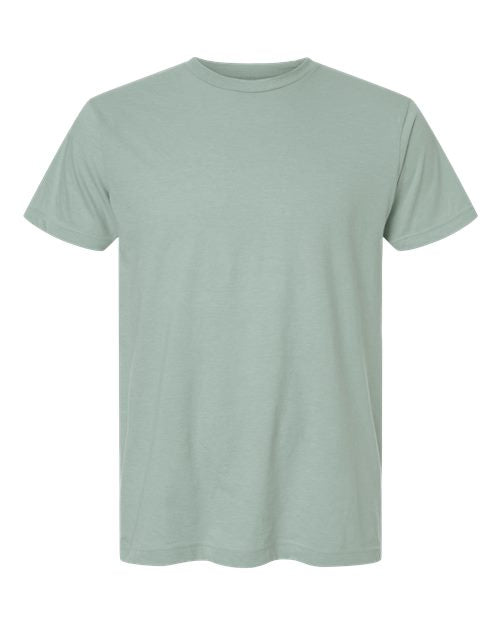 Tultex Unisex Fine Jersey T-Shirt - Heather Light Sage Front