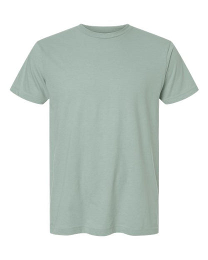 Tultex Unisex Fine Jersey T-Shirt - Heather Light Sage Front