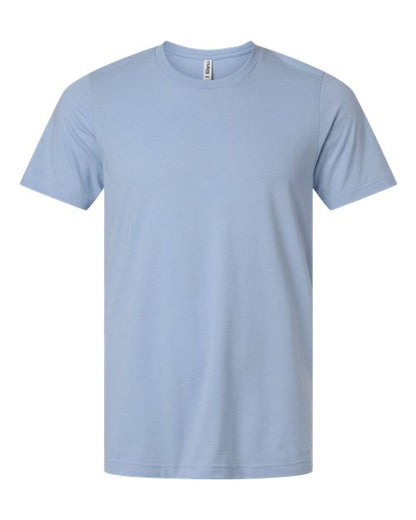 Tultex Unisex Combed CVC T-Shirt - Heather Sky Blue Front