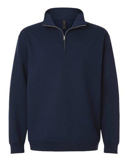 Gildan Unisex Heavy Blend™ Quarter-Zip Sweatshirt - Navy Front