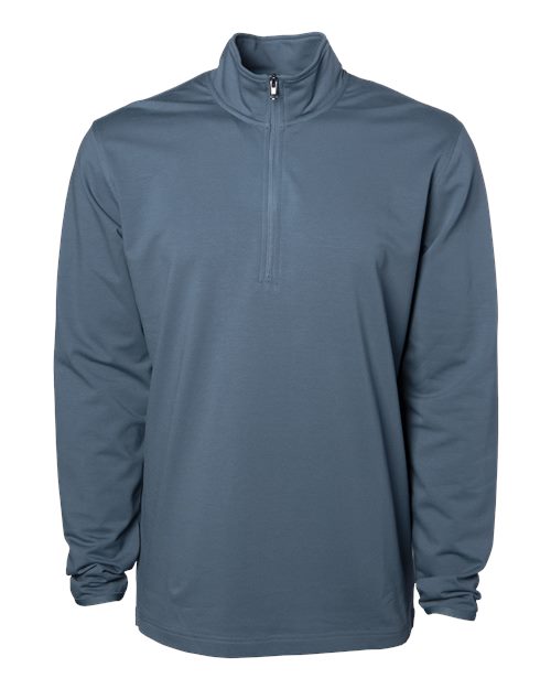 Independent Trading Co. Men's Perform Quarter-Zip Pullover - Storm Blue Front
