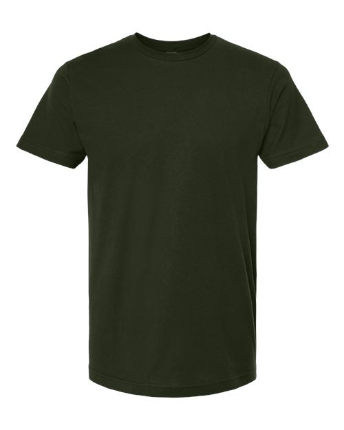 M&O Unisex ACE Cotton T-Shirt - Forest Green Front