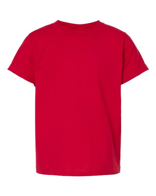 M&O Youth ACE Cotton T-Shirt - Deep Red Front
