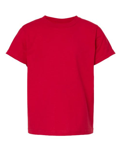 M&O Youth ACE Cotton T-Shirt - Deep Red Front