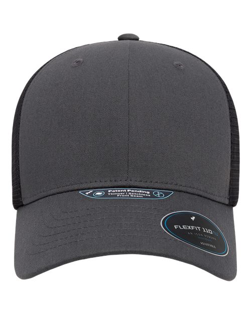 Flexfit 110® NU Mesh Cap - Charcoal/ Black Front