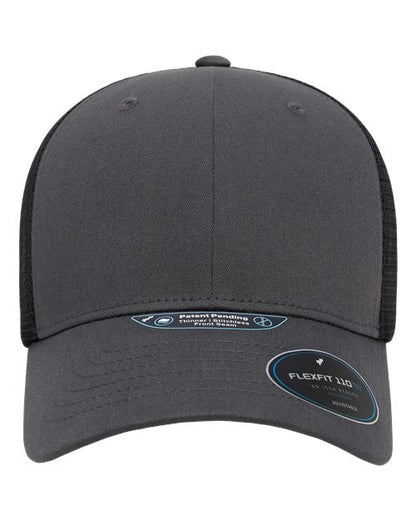 Flexfit 110® NU Mesh Cap - Charcoal/ Black Front