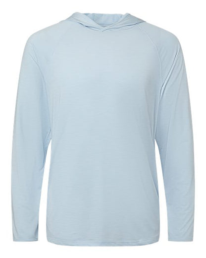 Paragon Unisex Performance Hooded Long Sleeve T-Shirt - Carolina Heather Front
