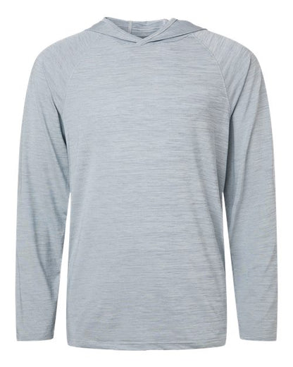 Paragon Unisex Performance Hooded Long Sleeve T-Shirt - Navy Heather Front