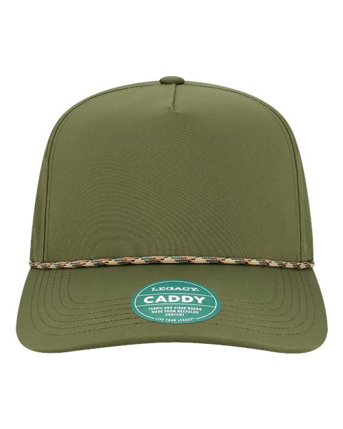 LEGACY The Caddy Rope Adjustable Cap - Olive Green Front