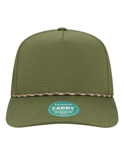 LEGACY The Caddy Rope Adjustable Cap - Olive Green Front