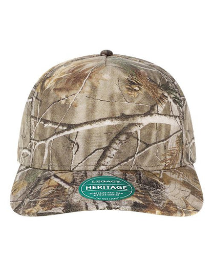 LEGACY Heritage Twill Cap - Brown Wood Camo Front