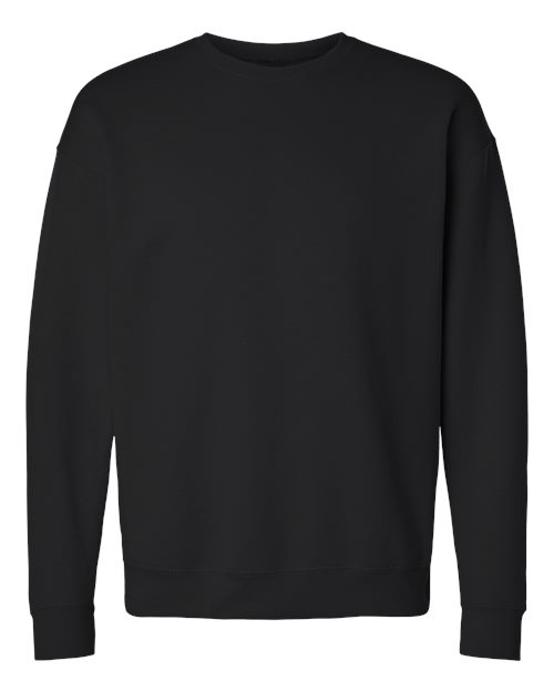 M&O Unisex ACE Fleece Crewneck Sweatshirt - Black Front