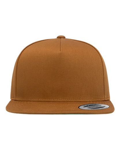 YP Classics Five-Panel Cotton Twill Snapback Cap - Caramel Front