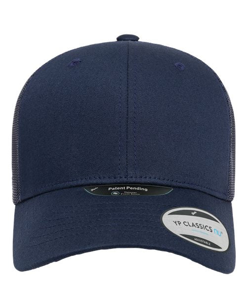 YP Classics NU Retro Trucker Cap - Navy Front