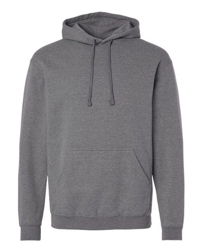 M&O Unisex ACE Fleece Hooded Sweatshirt - Heather Grey Front