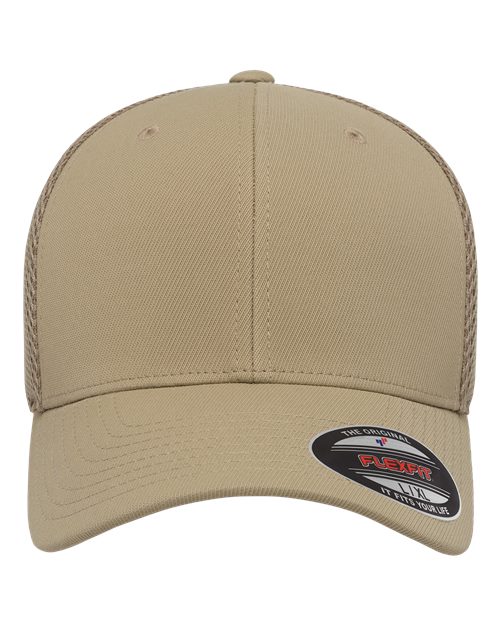 Flexfit Ultrafiber Mesh Cap - Khaki Front