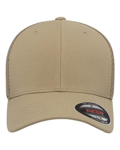 Flexfit Ultrafiber Mesh Cap - Khaki Front