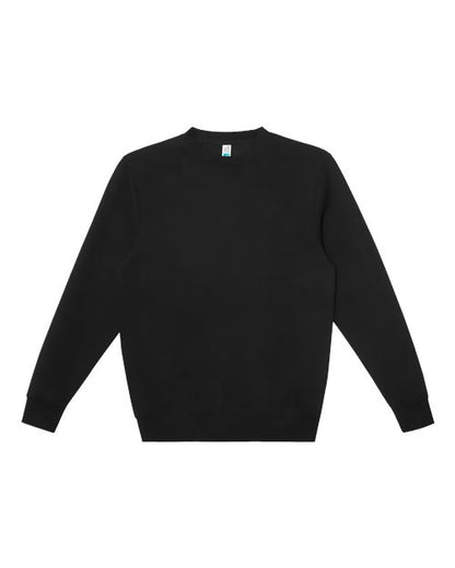Lane Seven Unisex Heavyweight Crewneck Sweatshirt - Black Front