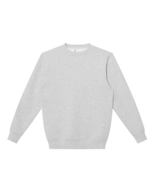Lane Seven Unisex Heavyweight Crewneck Sweatshirt - Heather Grey Front