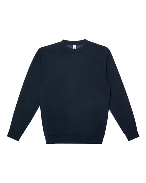 Lane Seven Unisex Heavyweight Crewneck Sweatshirt - Navy Front