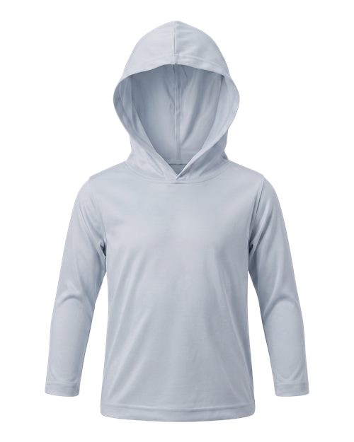 Paragon Toddler Bahama Hooded Long Sleeve T-Shirt - Aluminum Front