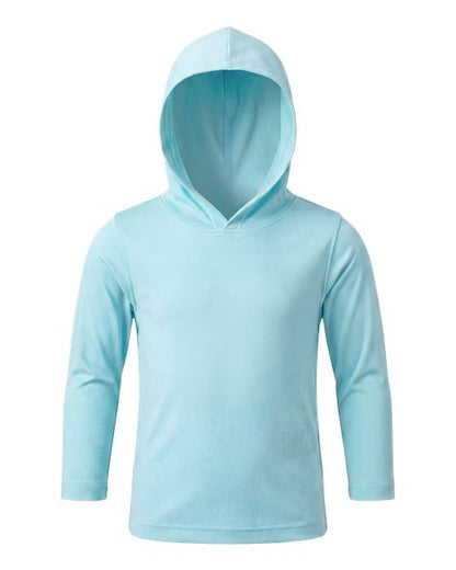 Paragon Toddler Bahama Hooded Long Sleeve T-Shirt - Aqua Blue Front