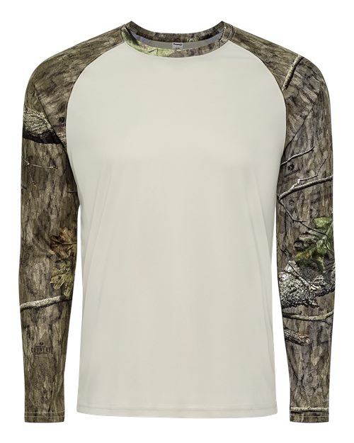 Paragon Men's Jackson Mossy Oak Colorblocked Long Sleeve T-Shirt - Country Roots Front