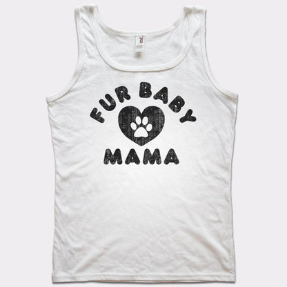 Fur Baby Mama with Paw Print Heart