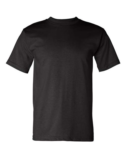 Bayside Unisex USA-Made Heavyweight T-Shirt - Black Front