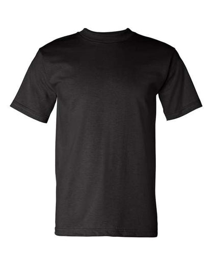 Bayside Unisex USA-Made Heavyweight T-Shirt - Black Front