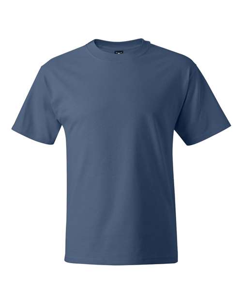 Hanes Unisex Beefy-T® T-Shirt - Denim Blue Front