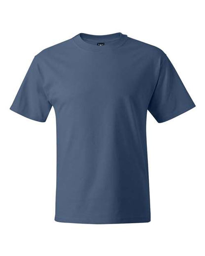 Hanes Unisex Beefy-T® T-Shirt - Denim Blue Front