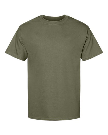 Hanes Unisex Beefy-T® T-Shirt - Fatigue Green Front