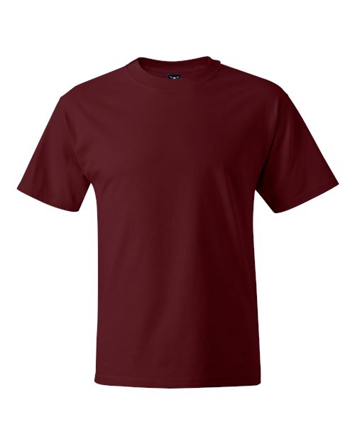 Hanes Unisex Beefy-T® T-Shirt - Maroon Front
